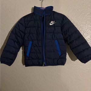 Nike Kids Dark Blue Puffer Coat